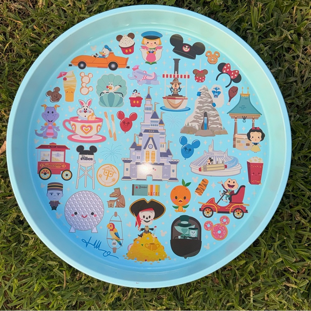 Disney Parks Jerrod Maruyama Tray A Walk In The Park Orange Bird Kingdom Cute